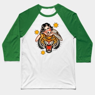 Tiger Lady Baseball T-Shirt